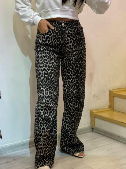 Leopar Desenli Boyfriend Jean